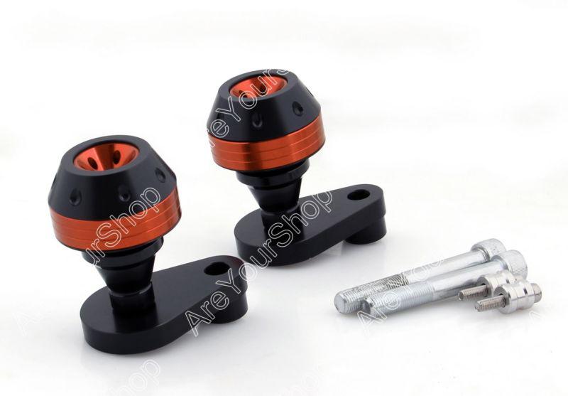 Frame sliders crash pads left right for honda cbr1000rr 2006-2007 orange