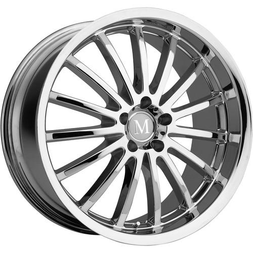 17x8 chrome mandrus millennium wheels 5x112 +25 audi allroad tt