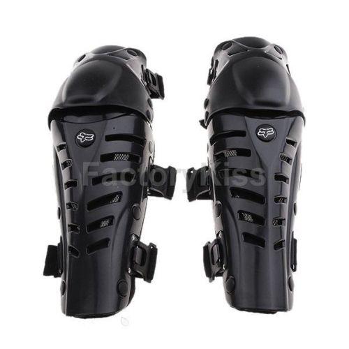 Gau deluxe atv motorcycle motocross knee pads armor guard - black