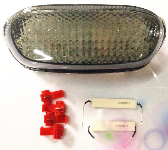 Smoke tail light taillight integrated signals zzr600 zzr250 2004 zx600e zx11r