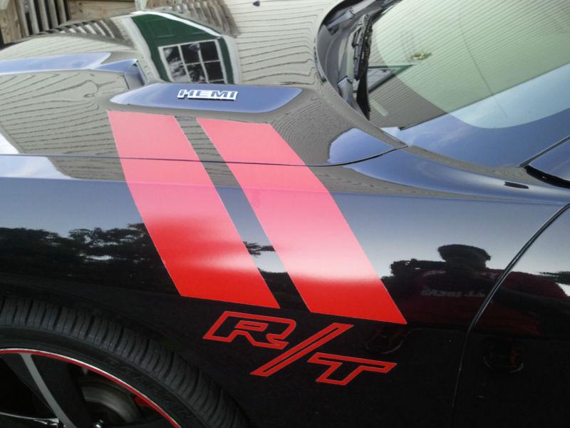 Dodge challenger fender stripe set r/t vinyl decal stickers