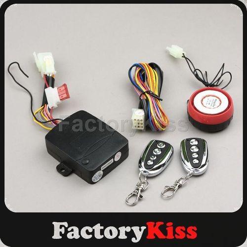 Gau motorcycle bike alarm remote engine start keyless entry w/ light & siren