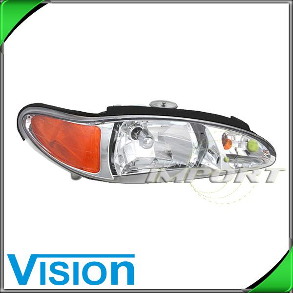 Passenger right side headlight lamp assembly replacement 1997-02 ford escort 4dr