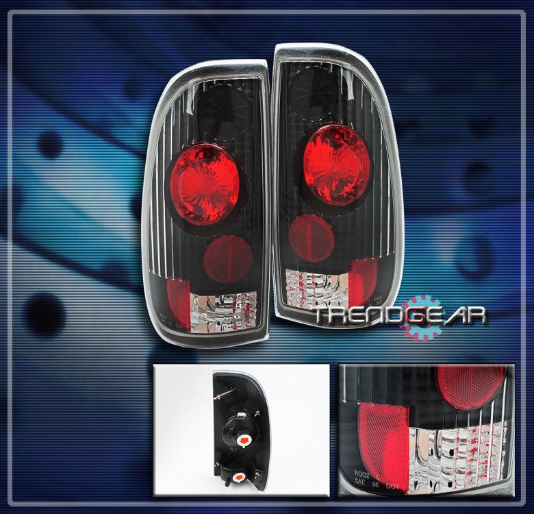 97-03 ford f150 styleside altezza tail brake light lamp black 98 99 00 01 02 set