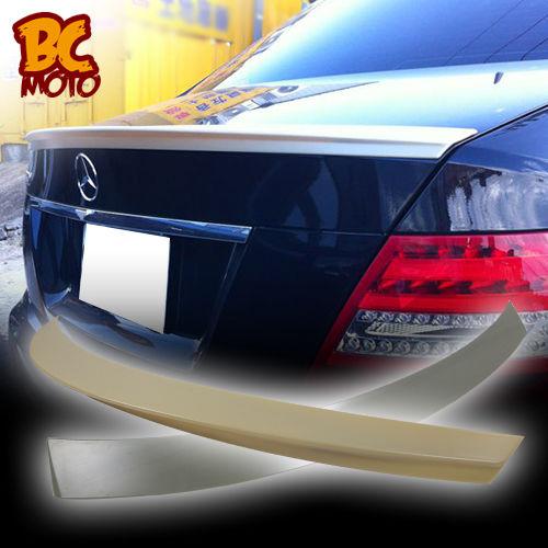 Mercedes benz w204 sedan oe roof wing & d factory type trunk spoiler boot ▼