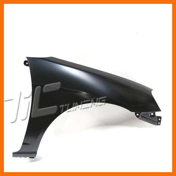 01-03 honda civic 2/4dr right front fender passenger side primed steel non hb rh