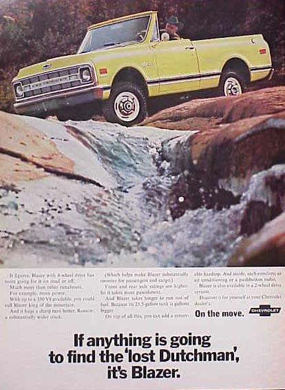 1970 70 chevy blazer truck original vintage ad  c my store 4 more  5+= free ship