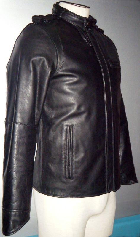 Levi's red tab leather cafe racer biker rocker motorcycle jacket