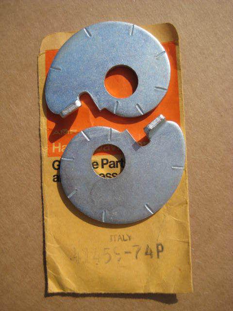 Aermacchi harley davidson amf rear chain adjusters nos oem 41459-74p sx175 sx250