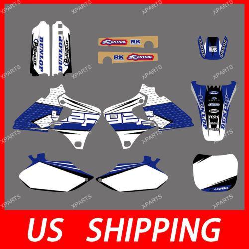 Team decals graphics & backgrounds for yamaha yz250f yz400f yz426f 1998 99 2000 