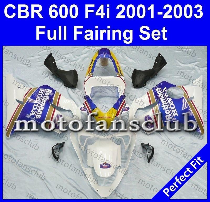 Fit honda cbr600f4i 01 02 03 cbr600 f4i 600f 2001 2002 2003 fairing kit #05 c