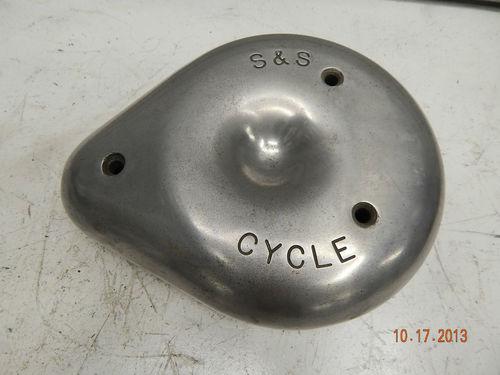 S&s air cleaner cover cycle harley carb vintage early l b model 70's tear drop