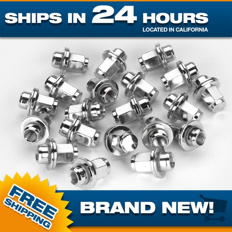 Chrome wheel lugnuts 12x1.5 lug nuts fits toyota and lexus factory wheels