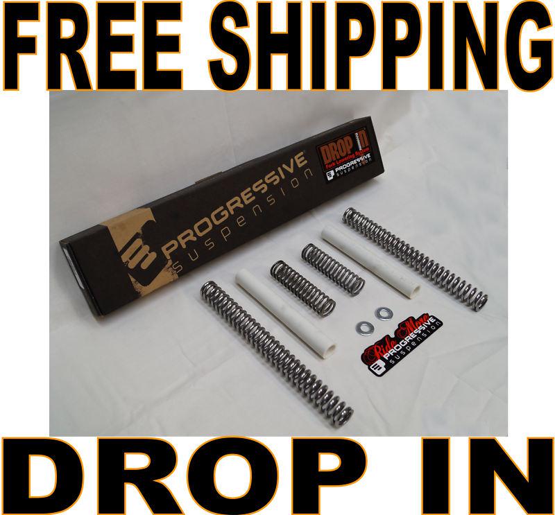 Progressive drop in front fork lowering kit harley sportster xl 883 1200