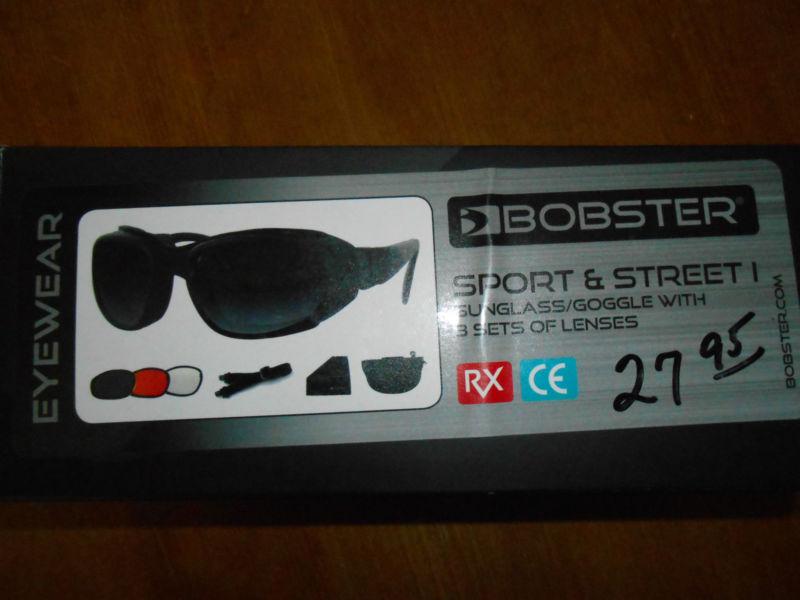 Bobster sport/street i sunglass/google w/3 sets of lenses