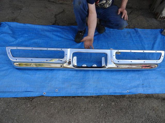 1971-72 plymouth satellite 4 door rear with pad holes.