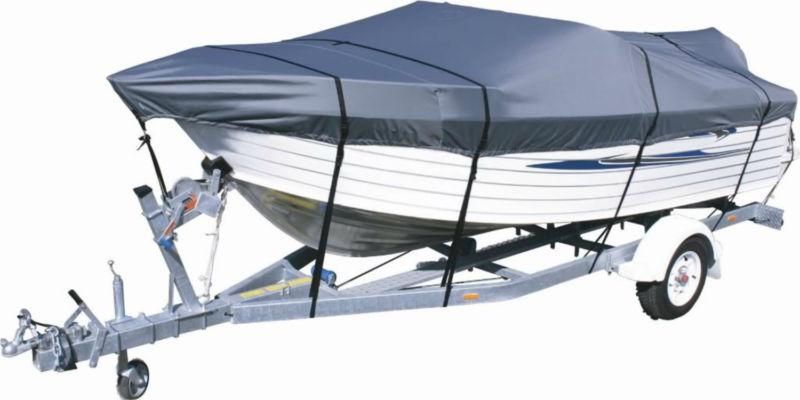 Deluxe- four seasons brand premium 19 foot waterproof boat cover - gray