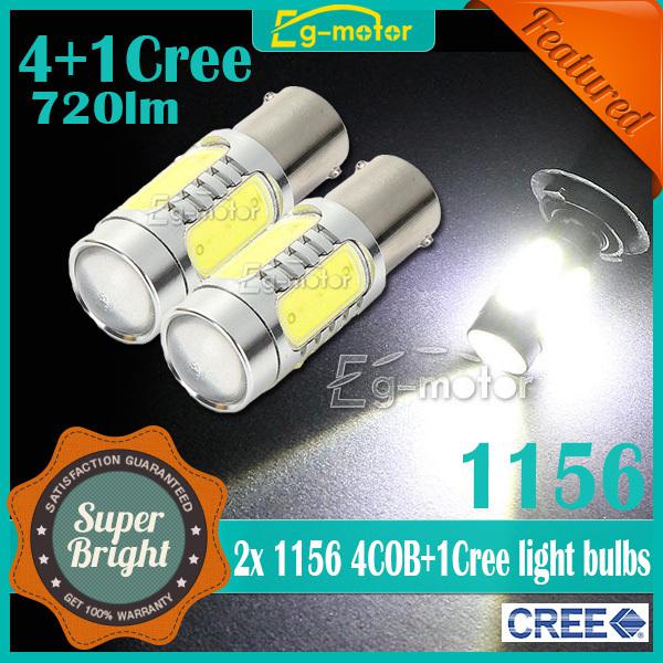 1156 ba15s 11w cree led drl fog driving parking signal light lamp bulbs white x2