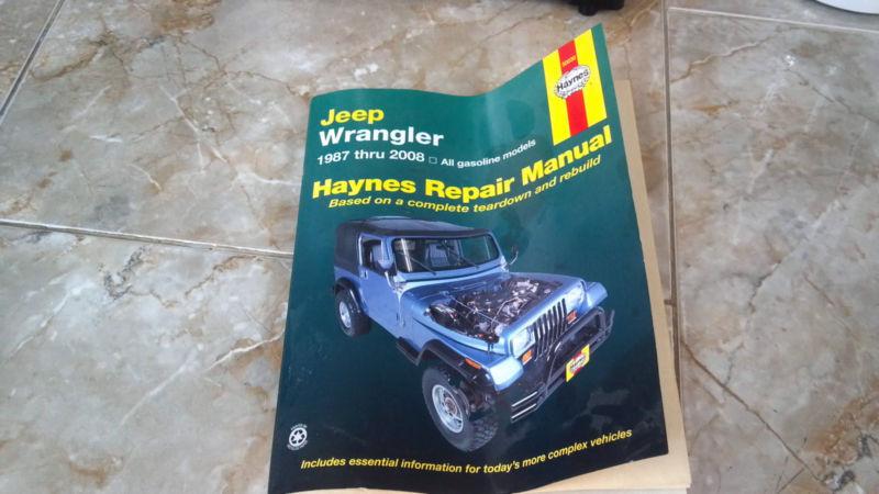 Jeep wrangler hayne's repair manual 1987 thru 2008