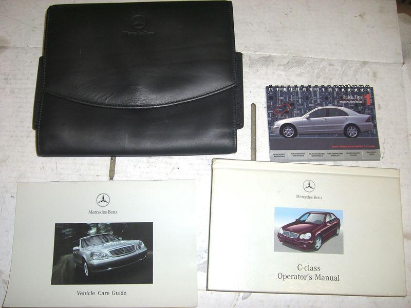 2001 mercedes benz c-class owners manual booklet pouch books 203 584 28 81 usa