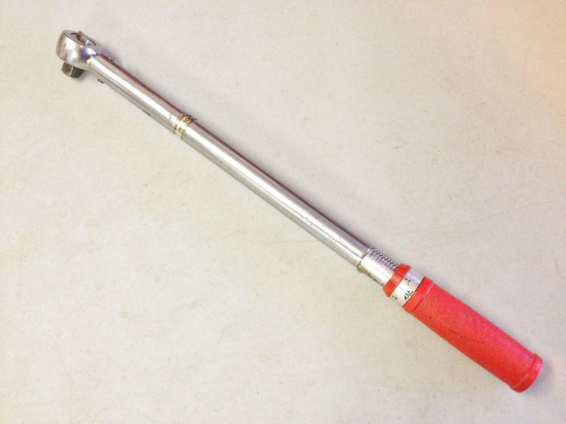Mac tools 1/2" dr fine tooth micrometer adjustable torque wrench #tw200f [usa]