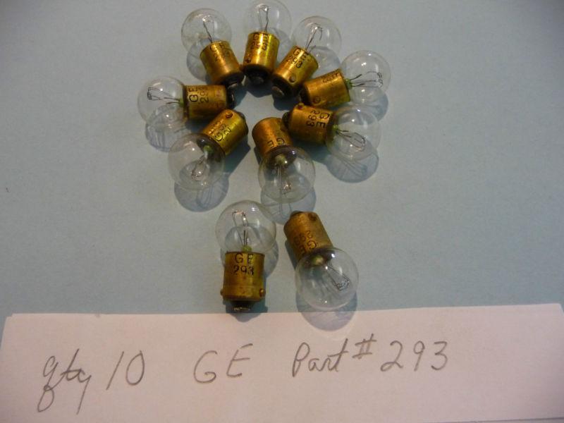 General electric 293 side marker light bulb nos (10 bulbs)