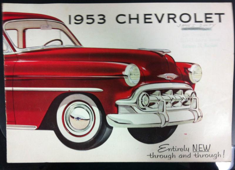 1953 chevrolet brochure