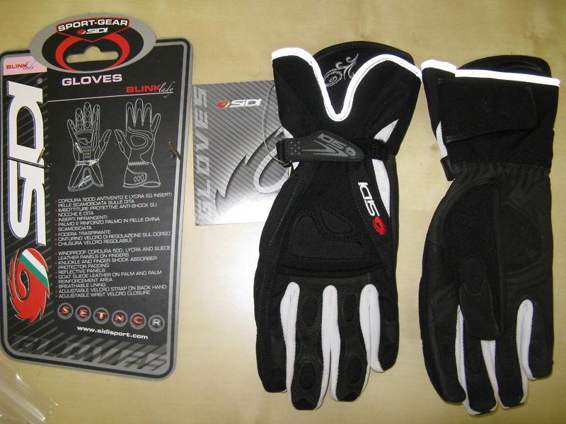 Sidi ladies xs  blink guantlet style motorcycle street gloves - blk textile