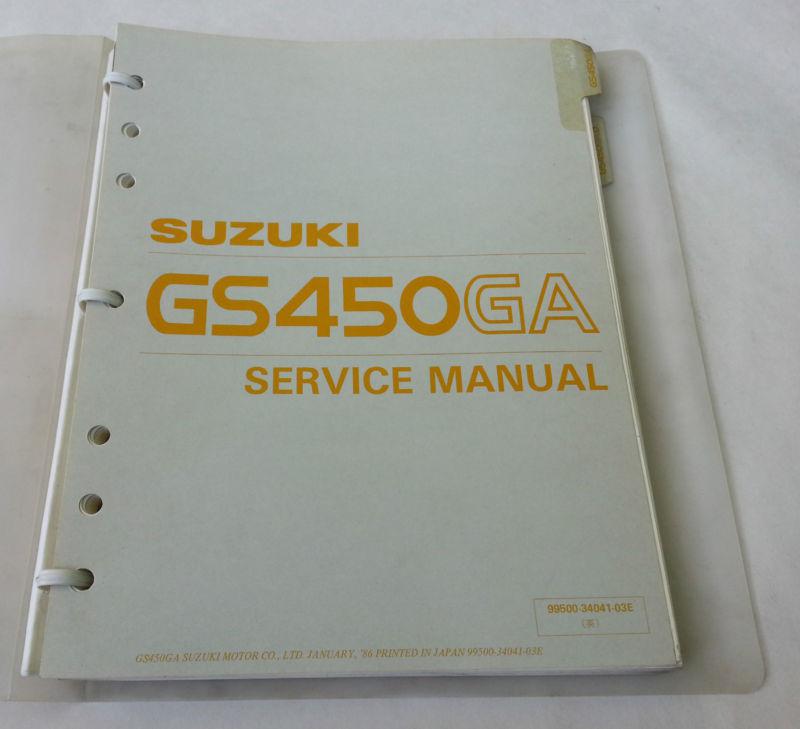 1983 suzuki gs450ga motorcycle service manual