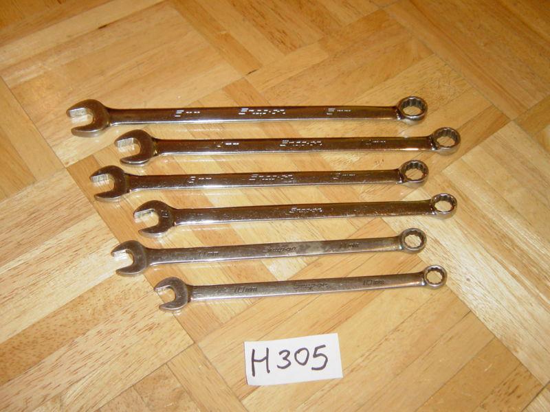 Snap on tools 6 piece metric extra long wrench set 10mm to 15mm
