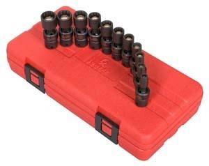 Sunex  tool 1825 1/4" drive magnetic 12 point universal impact socket set