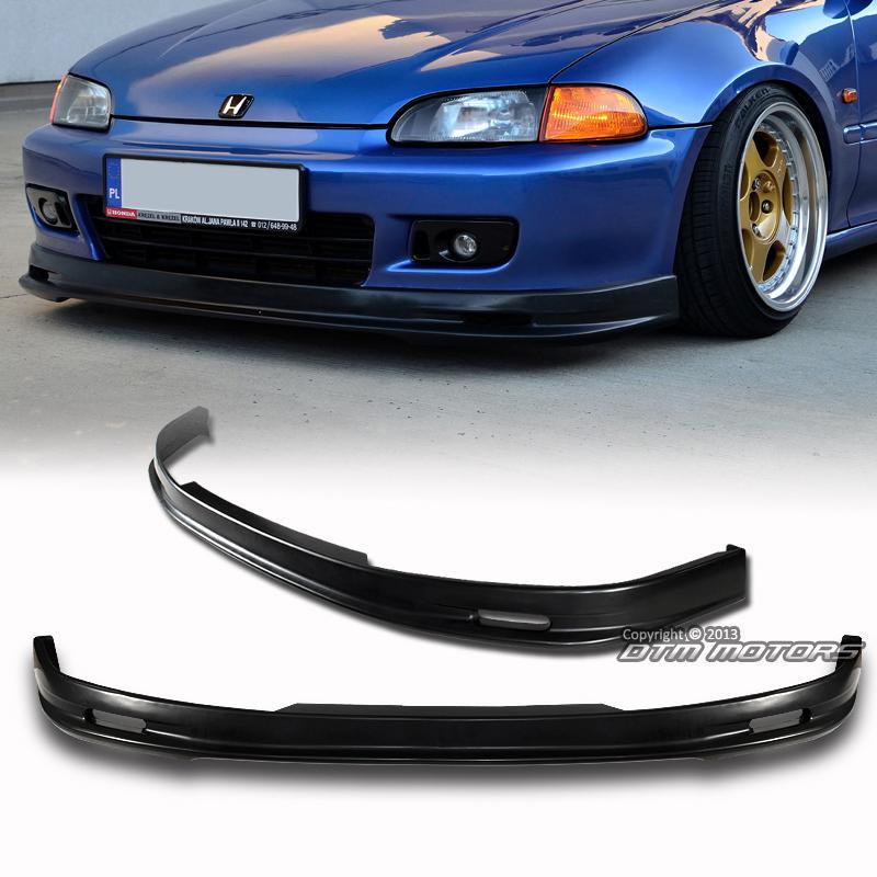 1992-1995 honda civic sedan ready to paint polyurethane pu front bumper lip wing