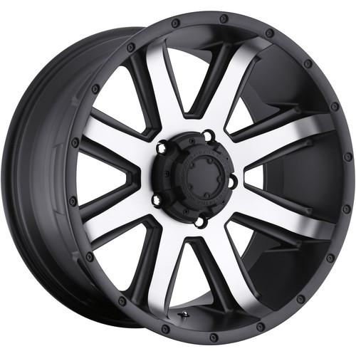 17x9 machined black ultra crusher (195) wheels 5x5.5 -12 lifted dodge dakota