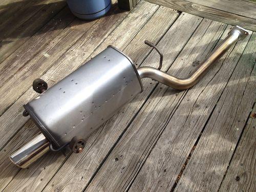 Subaru 44300sa041 oem forester xt axleback exhaust like new only 500 miles!!!