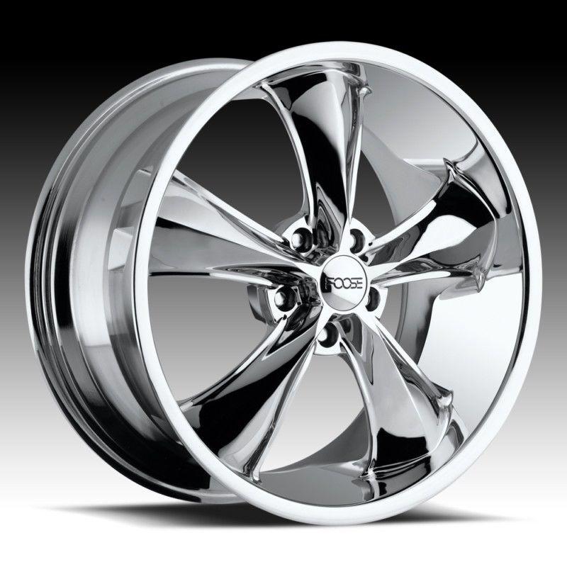 22" x 9.5" & 22" x 10.5" chrome foose legend ss camaro staggered wheels rims