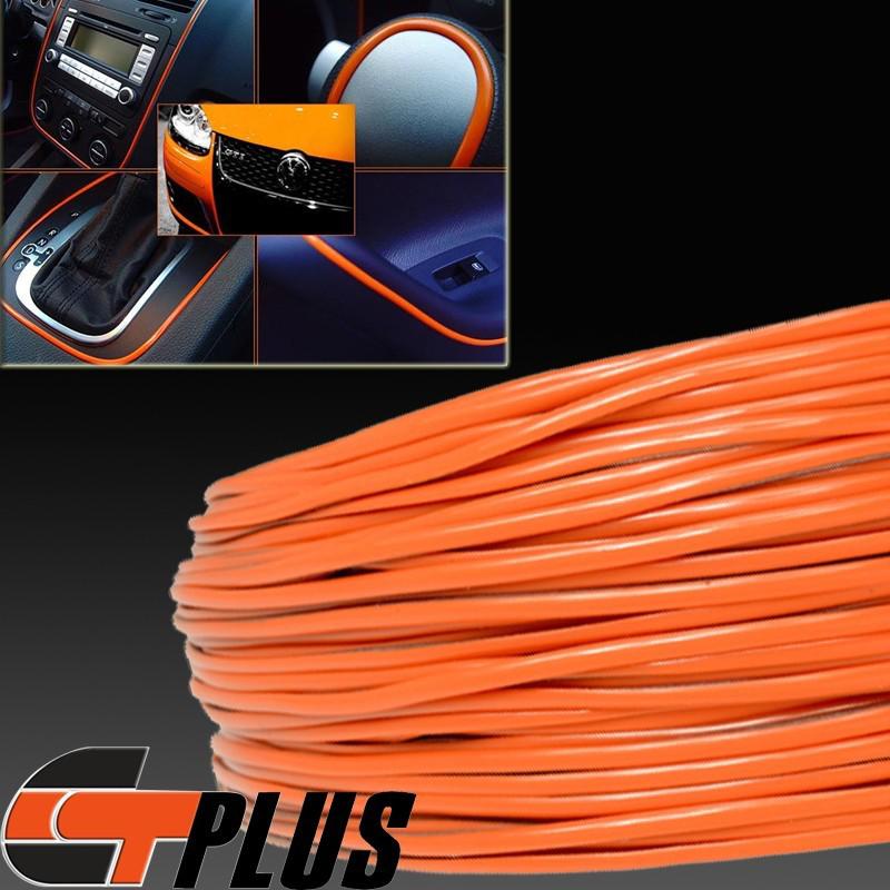 Orange car auto decoration trim line for grill van dashboard wheel well hot 10m