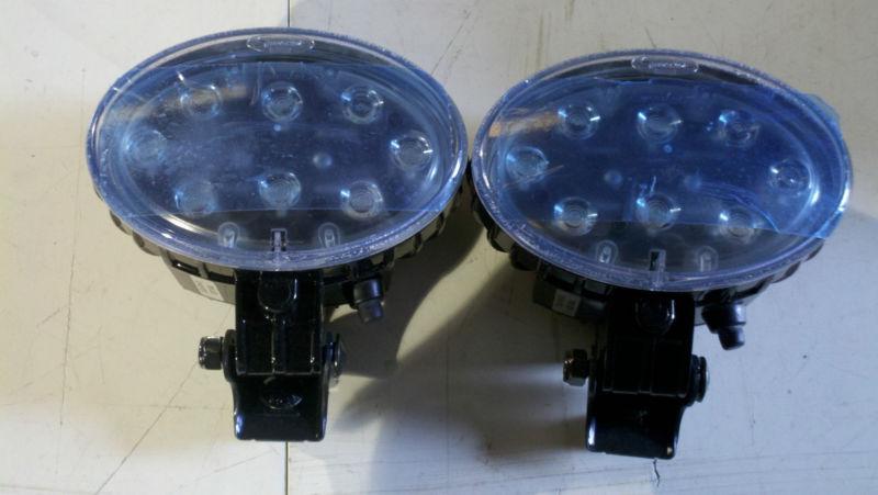 2) 3x5 led oval worklight with on/off switch and wiring harnesses! fast shipping