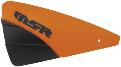 New msr brush guard kit(pair), orange, bolts directly to handlebars