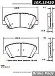 Centric parts 105.15430 front super premium ceramic pads