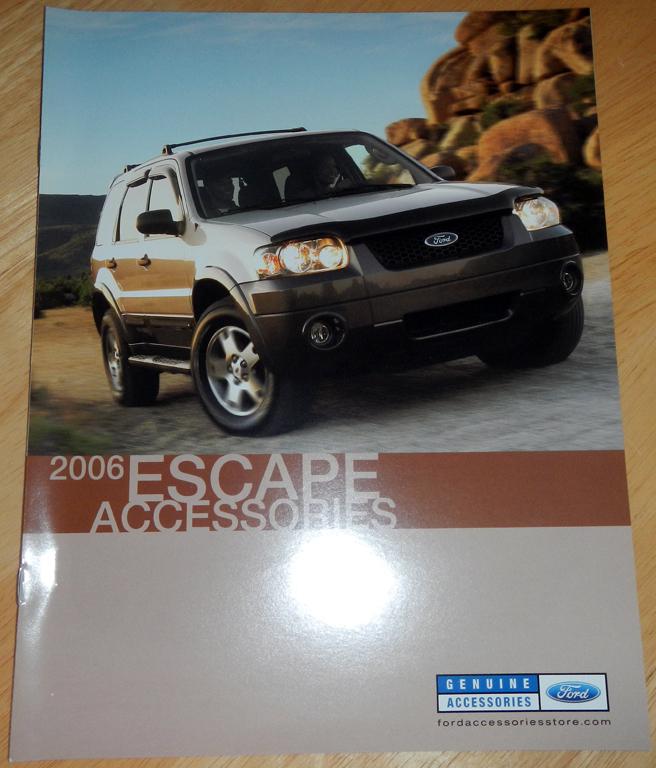 2006 ford escape accessories catalog brochure