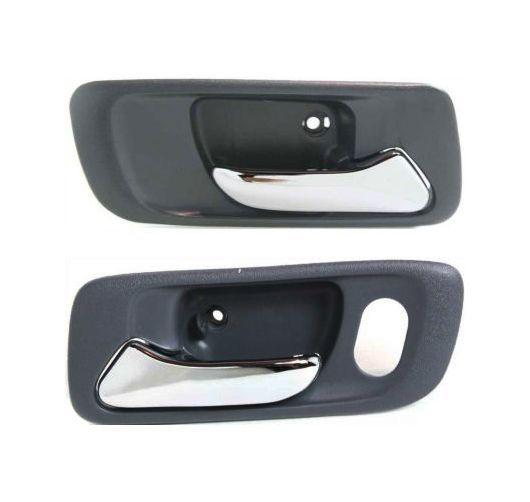 New door handle set of 2 left & right side front inner interior inside pair