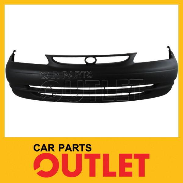 98-00 toyota corolla front bumper cover assembly matte black unprimed new