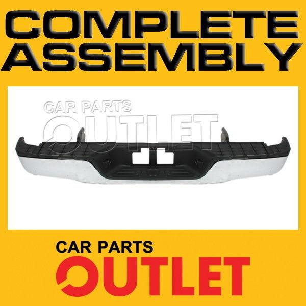 2007-2011 toyota tundra rear step bumper set+lic lamp+pad w/o sensor hole 08 09 