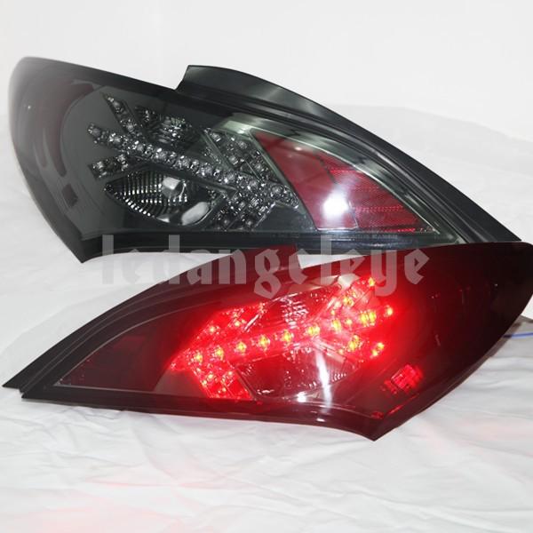 For hyundai rohens coupe 2009-11 led tail light rear lamp all smoke black color