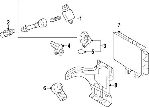 Infiniti 224011la1c genuine oem factory original spark plug