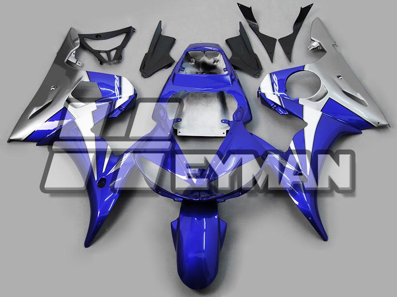 Blue fit 06-09 yzfr6s yzf r6s 2006-2009 yzf-r6 03 injection mold fairing y6315