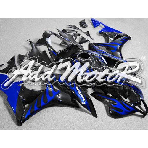 Injection molded fit 2007 2008 cbr600rr 07 08 blue flames fairing 67n04