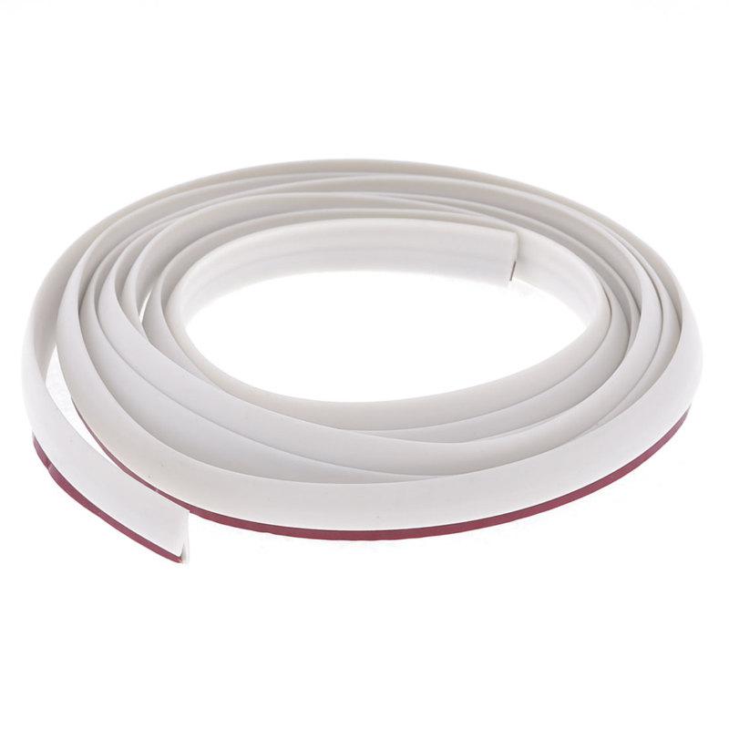 Auto door edge guard trim molding protector strip white 10mm width 6.5ft