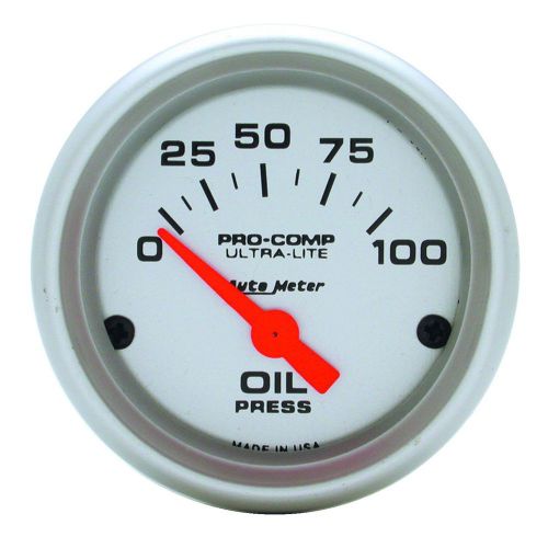 Auto meter 4327 ultra-lite; electric oil pressure gauge