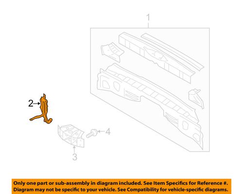 Subaru oem 08-14 tribeca rear body-hook left 52436xa02a9p